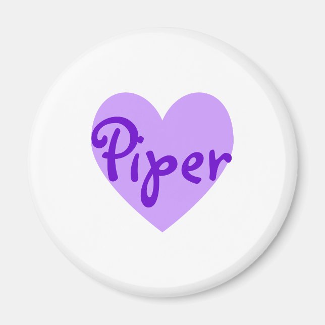 Piper i Lila Magnet (Framsidan)