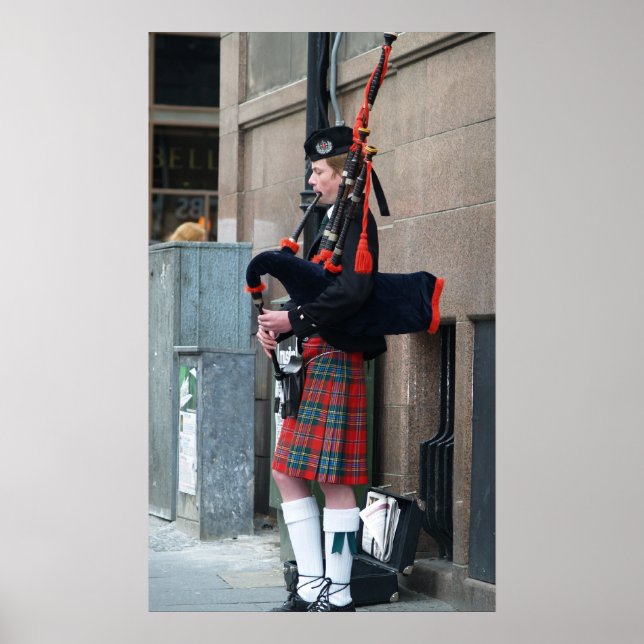 Piper på Royalet Mile Poster (Framsidan)