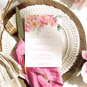 Piper Peony Blommigt Menu & Tack Meny
