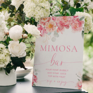 Piper Peony Blommigt Möhippa Mimosa Pub Sign Poster
