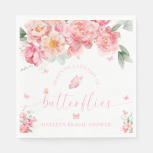 Piper Peony-livstid för Butterflies-Möhippan Pappersservett