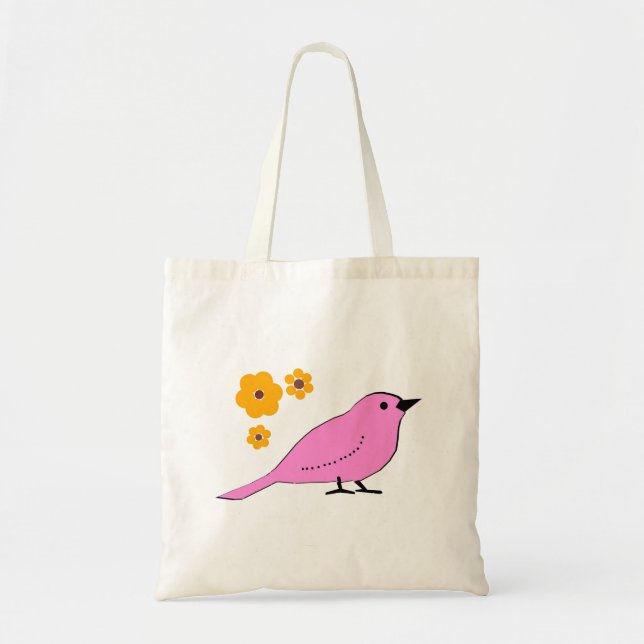 Piper  Rosa Tote Bag Tygkasse (Framsidan)