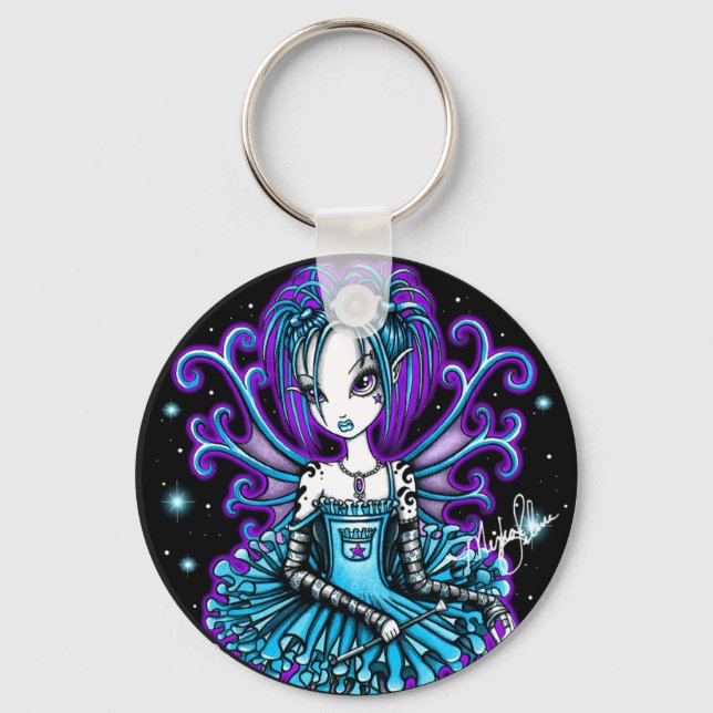 Piper Teal Tu Tu Fairy Keychain Nyckelring (Framsida)