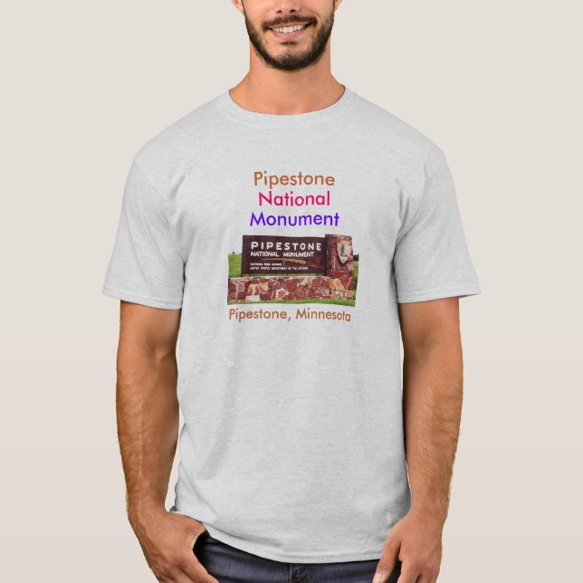Pipestone medborgaremonument tee shirt (Framsida)