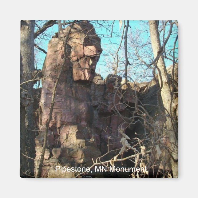 Pipestone, MN Monument Magnet (Framsidan)