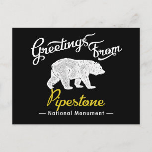 Pipestone National Monument Bear Vykort
