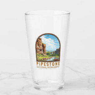 Pipestone National Monument Minnesota Travel Art Glaskopp
