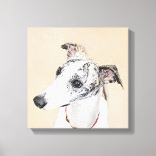 Pipettmålning - Cute Original Hund Art Canvastryck