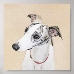 Pipettmålning - Cute Original Hund Art Poster