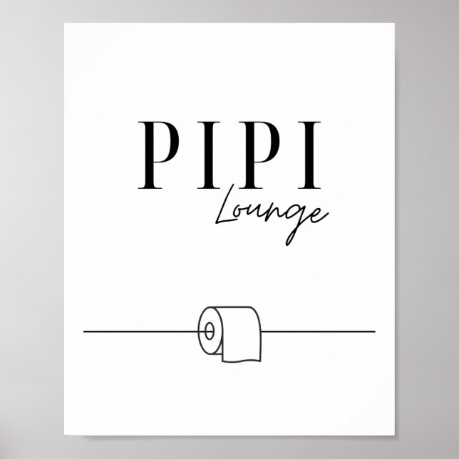 Pipi Lounge - Gäste WC - Toilette Poster (Framsidan)