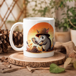 Pipig jordsvin-mugg för djurälskare kaffemugg