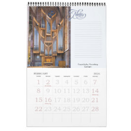 Piporgan i deras ställe-kalender kalender