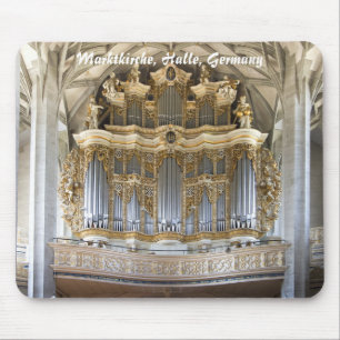 Piporgan i Marktkirche, Halle mousepad Musmatta
