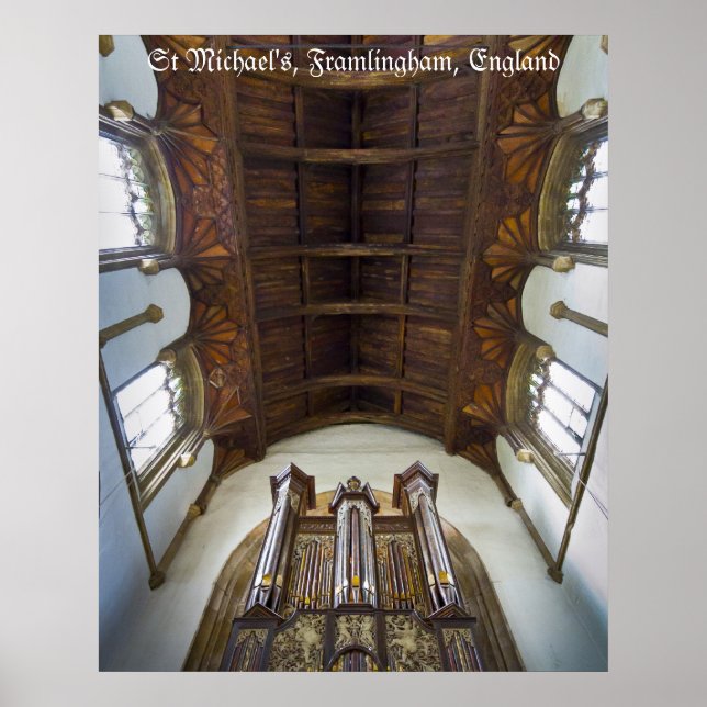 Piporgel i Framlingham Church, Storbritannien Poster (Framsidan)
