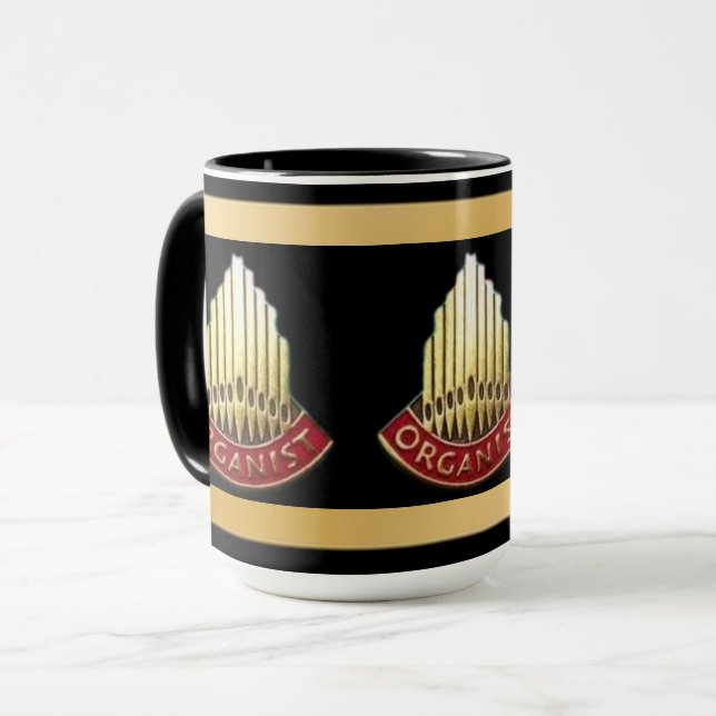 Piporgelfasad Organist Gåva Mugg (Framsida vänster)