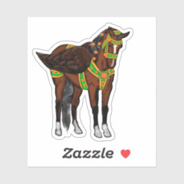 Pippael Halt at X Bay Carousel Pegasus Vinyl  Klistermärken