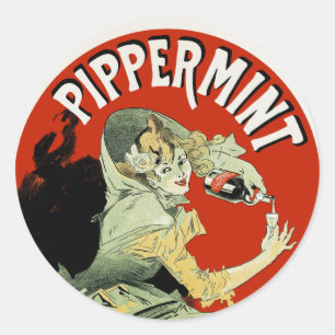 Pippermint Runt Klistermärke