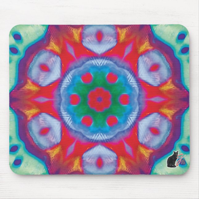 Pippin Kaleidoscope Mouse Pad Musmatta (Framsidan)
