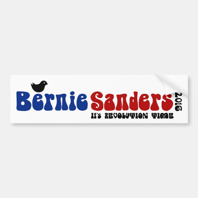 Pippislipmaskiner Retro Bernie POTUS Bildekal (Framsidan)