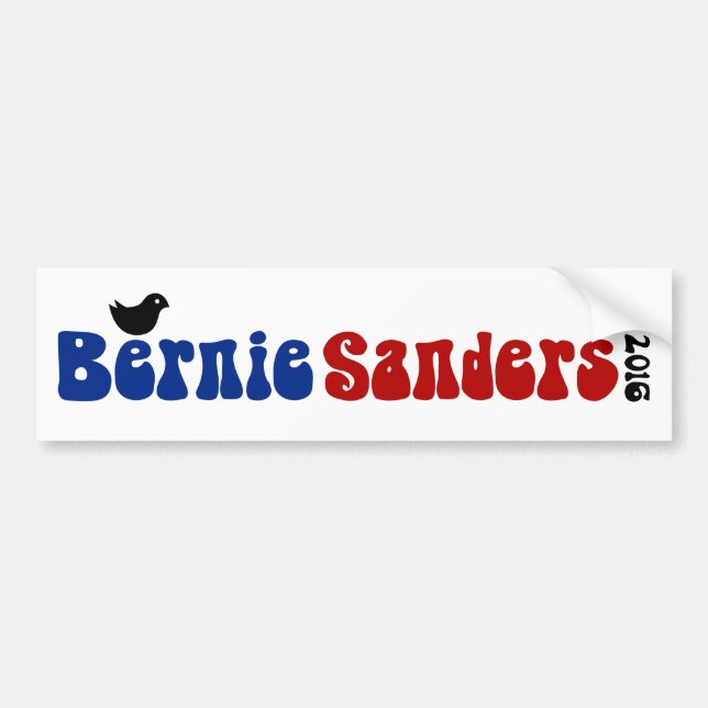 Pippislipmaskiner Retro Bernie POTUS Bildekal (Framsidan)