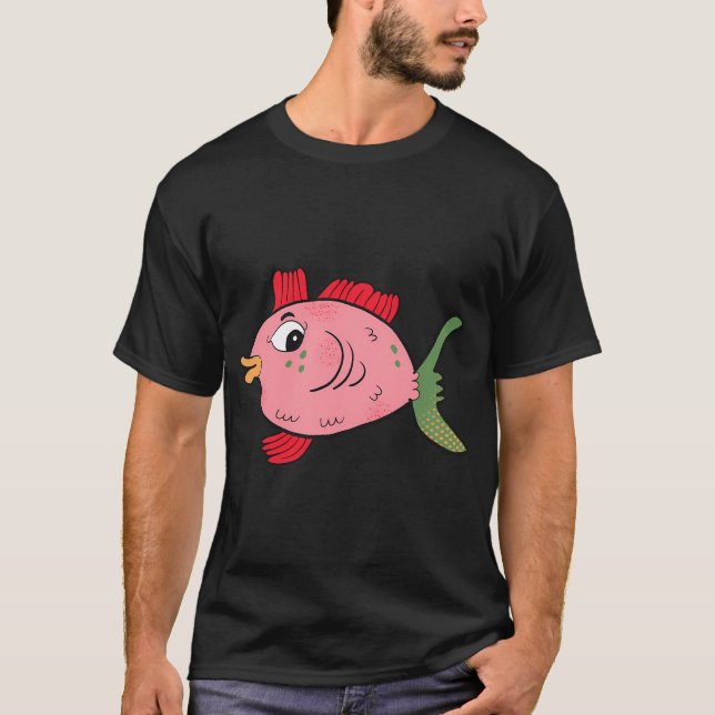 Pipples den tropiska fisken t shirt (Framsida)