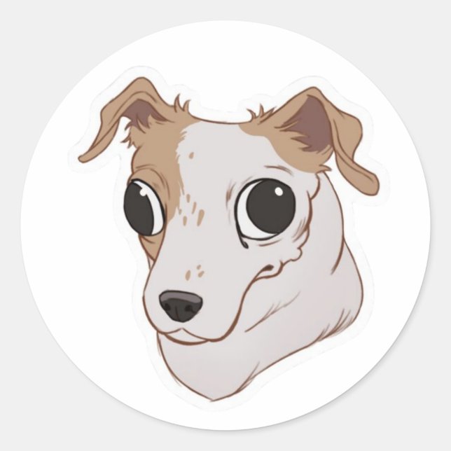 Pippy Sticker Runt Klistermärke (Framsida)