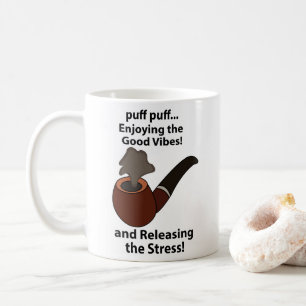 Piprokning Njut av de goda vibbarna Piprokning Kaffemugg