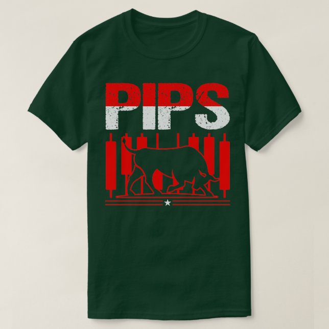 Pips Funny Forex Trader Trading Fläkt Gift T Shirt (Design framsida)