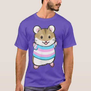 Pipsqueakery Trans Pride Flagga Hamster T Shirt