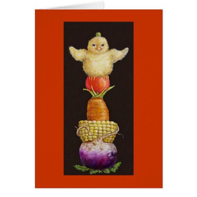 piptotemkort hälsningskort (Framsidan)