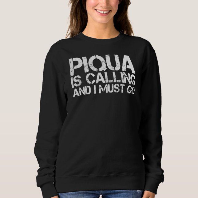 Piqua Oh Ohio Funny City Resa Home Roots Usa T Shirt (Framsida)