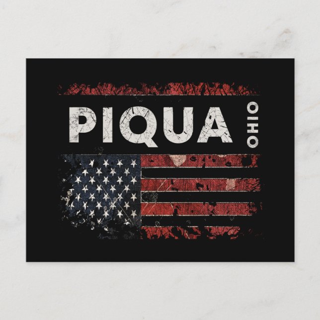 Piqua Ohio Vykort (Framsida)