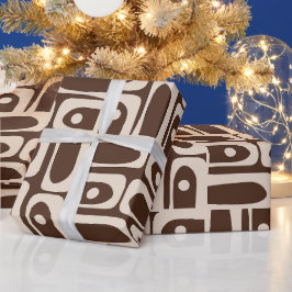Piquet Retro Brown i den moderna Abstrakten under Presentpapper