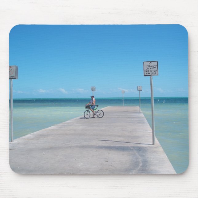 Pir Mousepad FL för Key West Florida Aquamarinehav Musmatta (Framsidan)