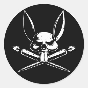 Pirabbit Runt Klistermärke