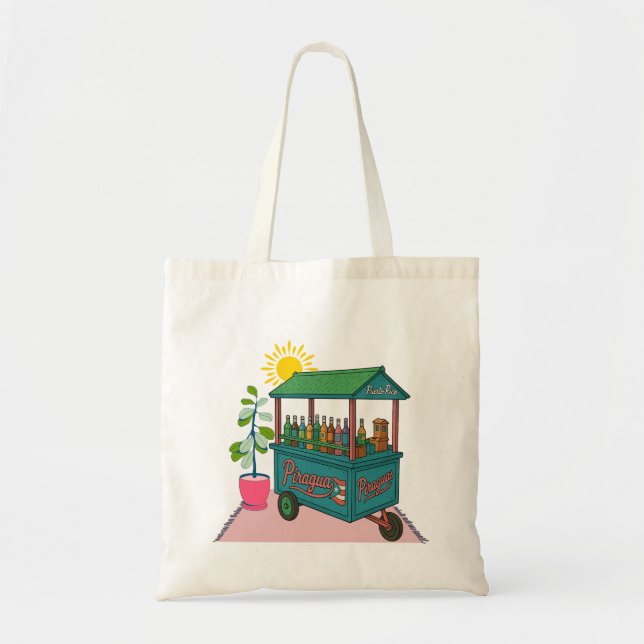 Piragua Puerto Rico tote bag Tygkasse (Framsidan)