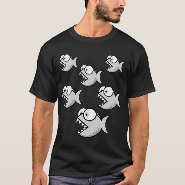 piraja t shirt (Framsida)