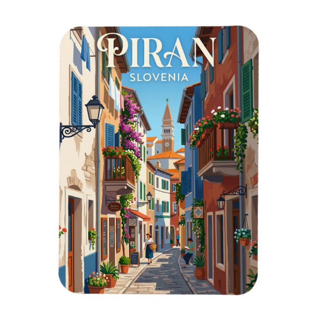 Piran, Slovenien Slovenien Magnet (Vertikal)