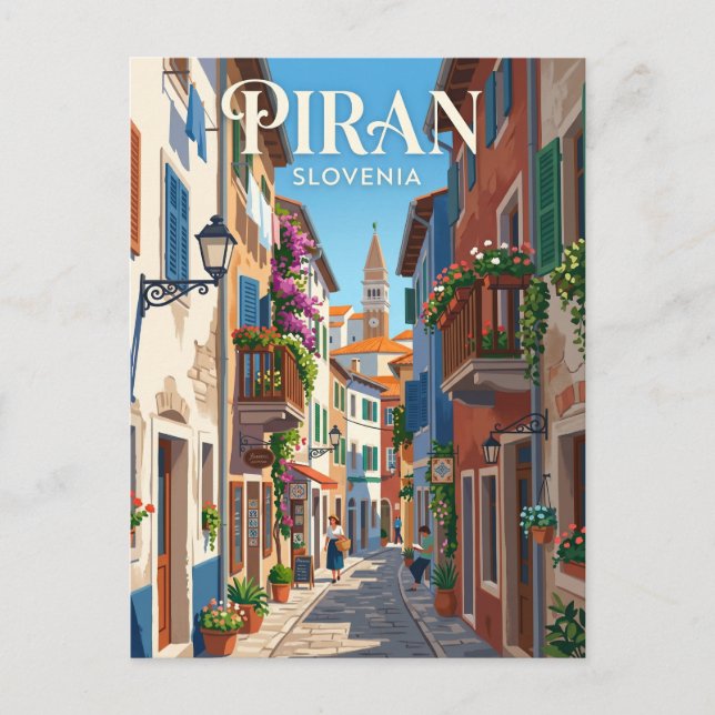 Piran, Slovenien Slovenien Vykort (Framsida)