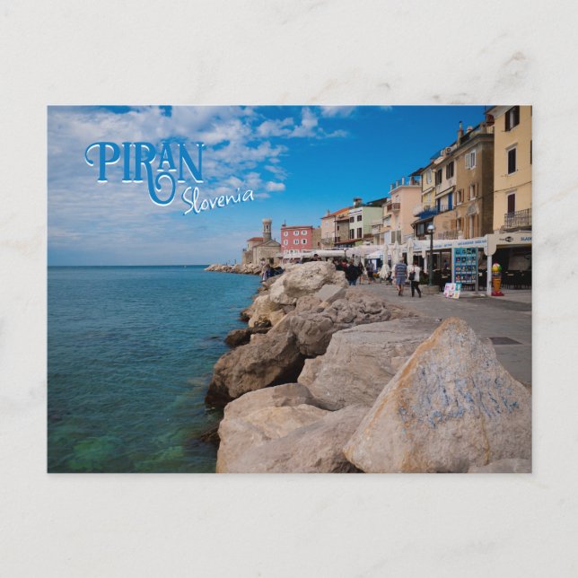 Piran, Sloveniens resor Vykort (Framsida)