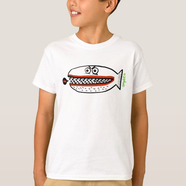 Piraña T-shirt (Framsida)