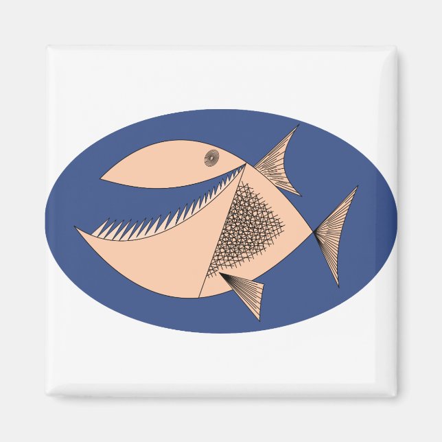 Piranha Fish Magnet (Framsidan)