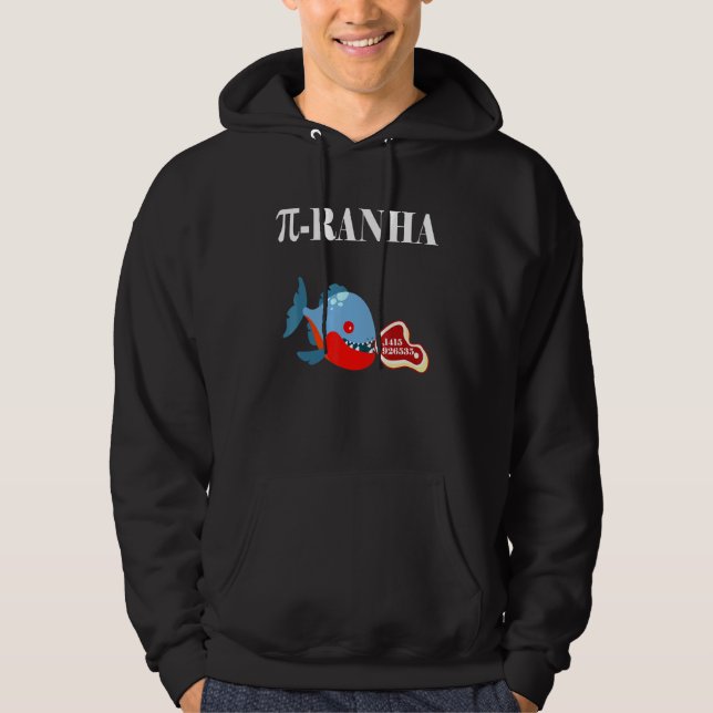 Piranha Fish Math Hoodie (Framsida)