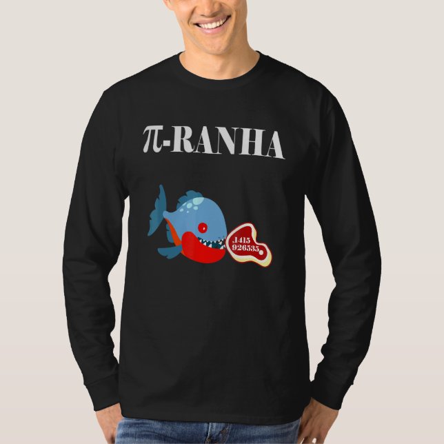 Piranha Fish Math T Shirt (Framsida)