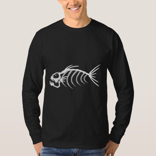 Piranha Fish T Shirt (Framsida)