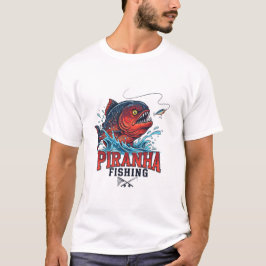 Piranha Fishing Lover – Fierce Angler Design T Shirt