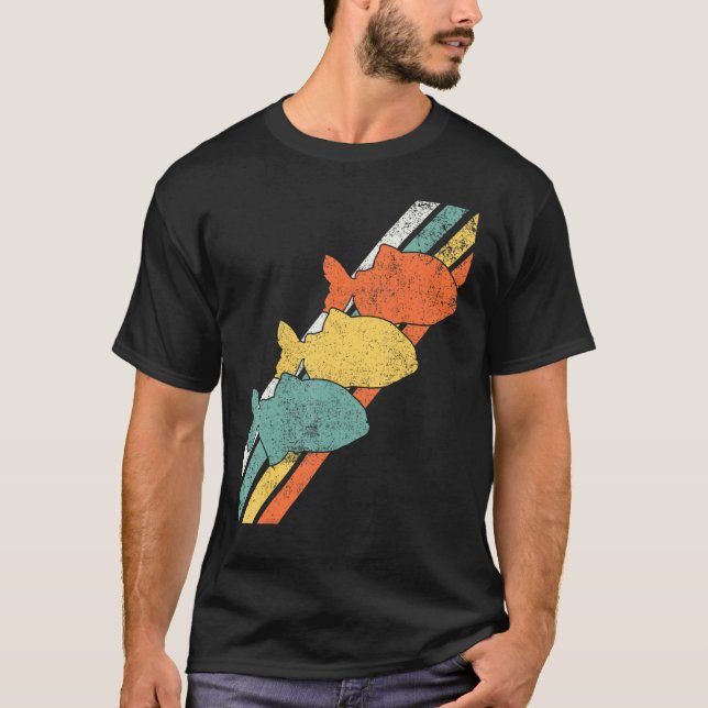 Piranha Fiske Fiskare T Shirt (Framsida)