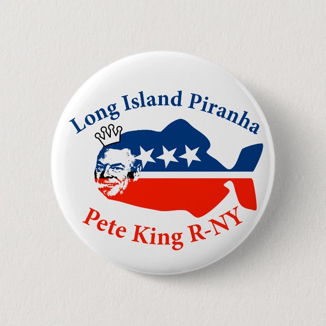 Piranha för Pete kungLong Island Knapp (Framsida)