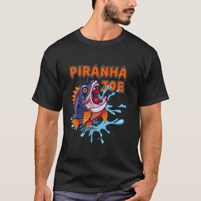 Piranha Joe underbar presentkläder Långärmad T Shi T Shirt (Framsida)