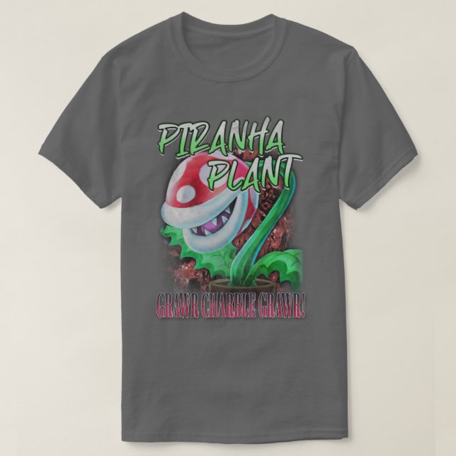 Piranha Plant Vintage Rapper Tee (Design framsida)